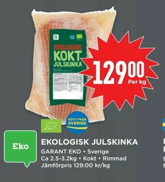 Willys Ekologisk julskinka erbjuda
