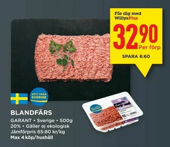 Willys Blandfärs erbjuda