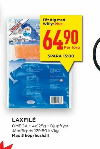 Willys Hemma Laxfilé erbjuda