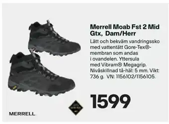 XXL Merrell Moab Fst 2 Mid Gtx, Dam/Herr erbjuda