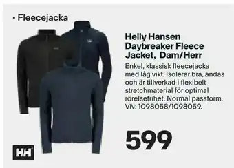 XXL Helly Hansen Daybreaker Fleece Jacket, Dam/Herr erbjuda