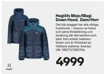 XXL Haglöfs Mojo/Magi Down Hood, Dam/Herr erbjuda