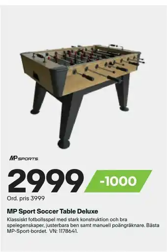 XXL MP Sport Soccer Table Deluxe erbjuda