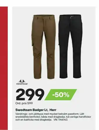 XXL Swedteam Badger Lt, Herr erbjuda