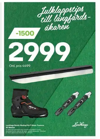 XXL Lundhags Nordic Skating Pck T-Skate, Traverse BC Manual erbjuda