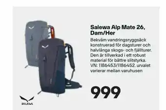 XXL Salewa Alp Mate 26, Dam/Her erbjuda