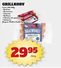 Bonum Matmarknad GRILLKORV erbjuda
