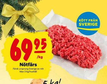City Gross Nötfärs erbjuda