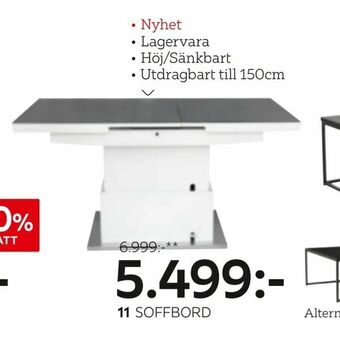 XXXLutz Soffbord erbjuda