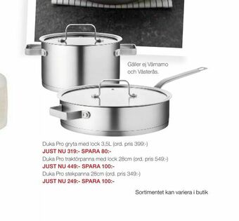 City Gross Duka Pro stekpanna 28cm erbjuda