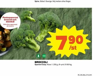 Coop Extra Broccoli erbjuda