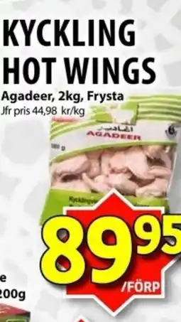 Matvärlden Tensta AGADEER Kyckling hot wings erbjuda