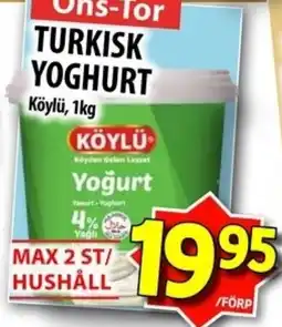 Matvärlden Tensta KÖYLÜ Turkisk yoghurt erbjuda