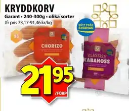 Matvärlden Tensta GARANT Kryddkorv erbjuda
