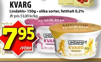 Matvärlden Tensta LINDAHLS Kvarg erbjuda