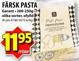 Matvärlden Tensta GARANT Färsk pasta erbjuda