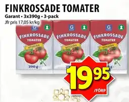 Matvärlden Tensta GARANT Finkrossade tomater erbjuda