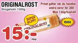 Nya Pulsen Originalrost erbjuda