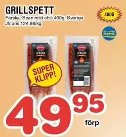 Nya Pulsen SCAN Grillspett erbjuda