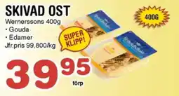 Nya Pulsen WERNERSSONS Skivad ost erbjuda