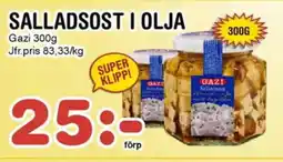 Nya Pulsen GAZI Salladsost i olja erbjuda