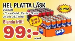 Nya Pulsen Hel platta läsk erbjuda