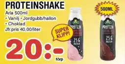 Nya Pulsen ARLA Proteinshake erbjuda