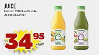 Nya Pulsen INNOCENT Juice erbjuda