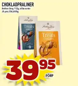 Nya Pulsen ANTHON BERG Chokladpraliner erbjuda