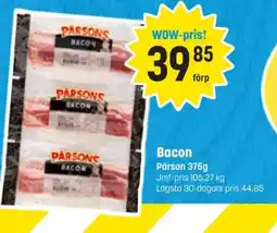 Eurocash PARSONS Bacon erbjuda