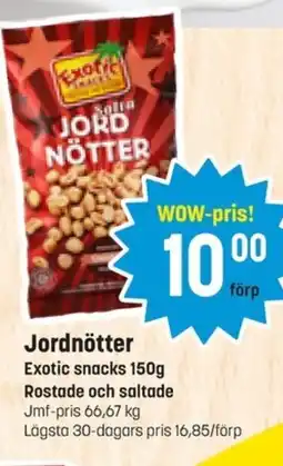 Eurocash EXOTIC Jordnötter erbjuda