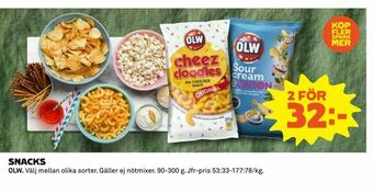Coop Konsum Snacks erbjuda