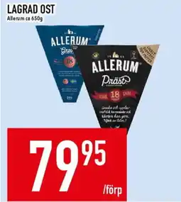 Matdax ALLERUM Lagrad ost erbjuda