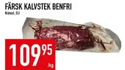 Färsk kalvstek benfri
