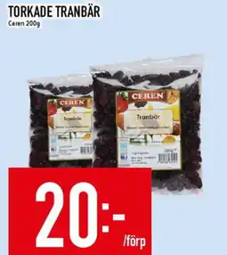 CEREN Torkade tranbär