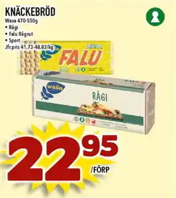 Matdax WASA Knäckebröd erbjuda
