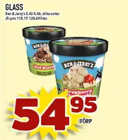 Matdax BEN & JERRY'S Glass erbjuda