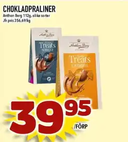 Matdax ANTHON BERG Chokladpraliner erbjuda