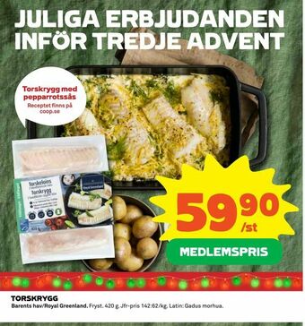 Coop Torskrygg erbjuda