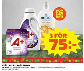 Coop Tvättmedel/sköljmedel erbjuda
