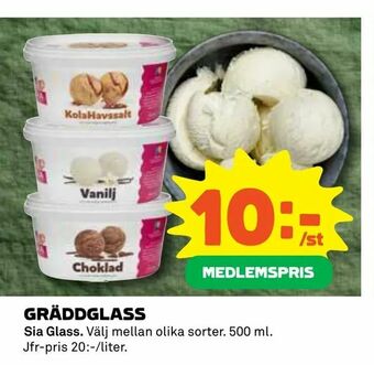 Coop Gräddglass erbjuda