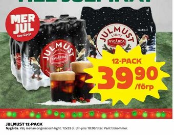 Coop Julmust 12-pack erbjuda