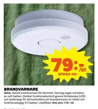 Coop Extra Brandvarnare erbjuda