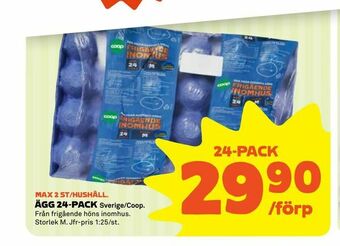 Coop Ägg 24-pack erbjuda
