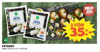 Coop Konsum Fetaost erbjuda
