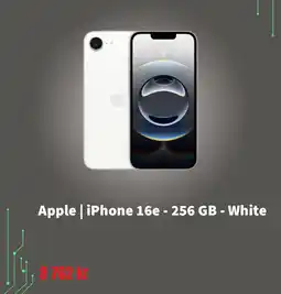 Apple | iphone 16e - 256 gb - white