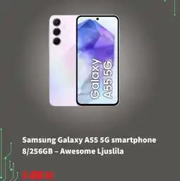 CDON SAMSUNG Galaxy a55 5g smartphone 8/256gb - awesome ljuslila erbjuda