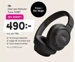 Elon JBL Over-ear-hörlurar tune 720bt erbjuda
