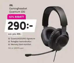 Elon JBL Gamingheadset quantum 100 erbjuda