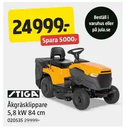 Jula Åkgräsklippare 5,8 kW 84 cm erbjuda